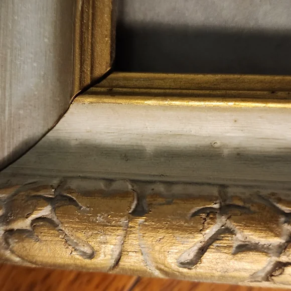 Vintage Thomas Lawrence Blue Boy & Pinkie Framed Black & Gold Victorian Art - Picture 6 of 12